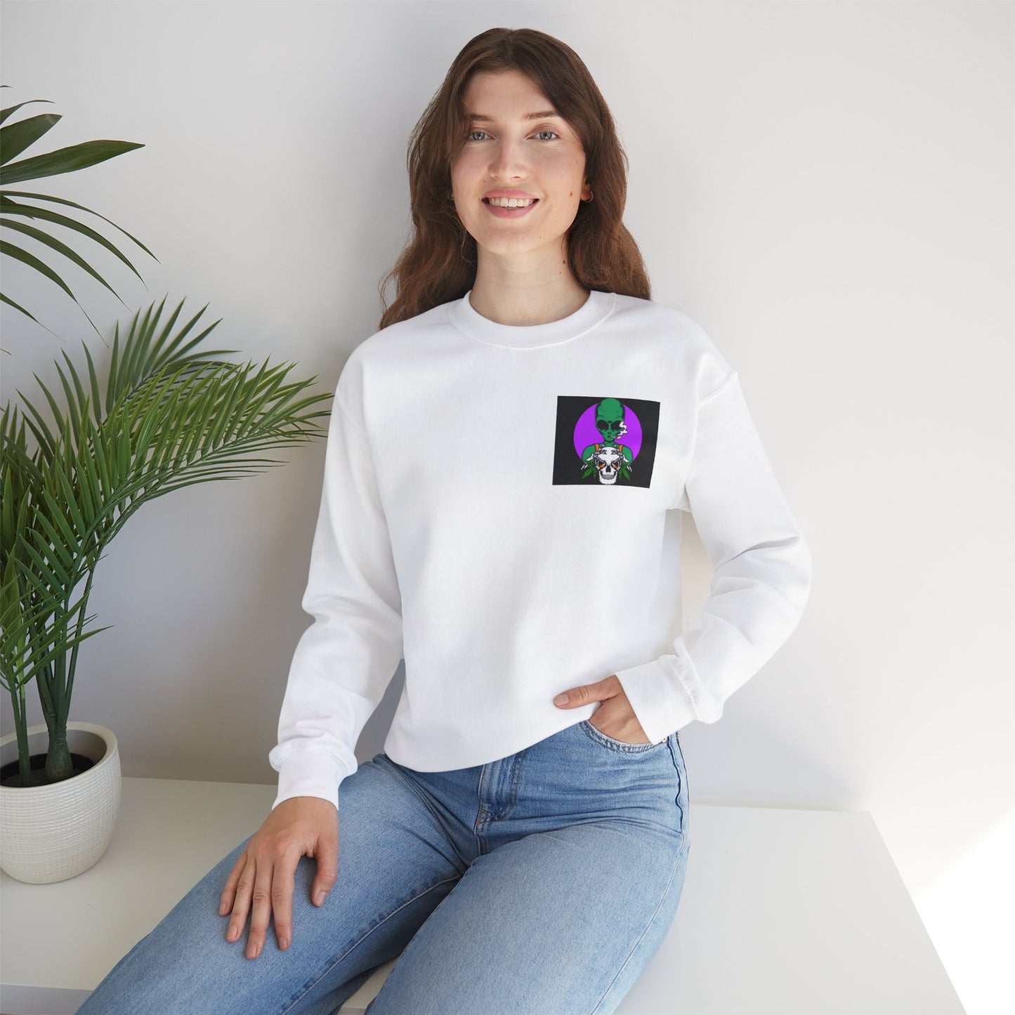 Alien Marijuana Unisex Sweatshirt